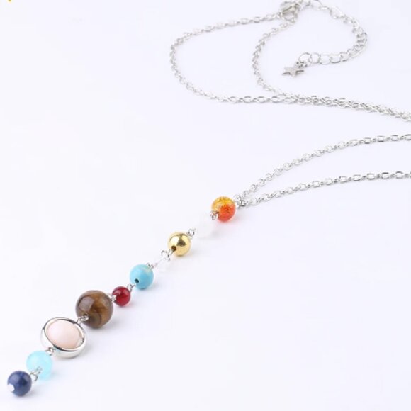 Solar System Aligned Planet/Star Science Necklace - Picture 7 of 9